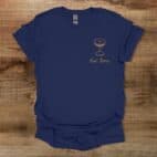 Tini Time Espresso Martini Navy T Shirt Unisex
