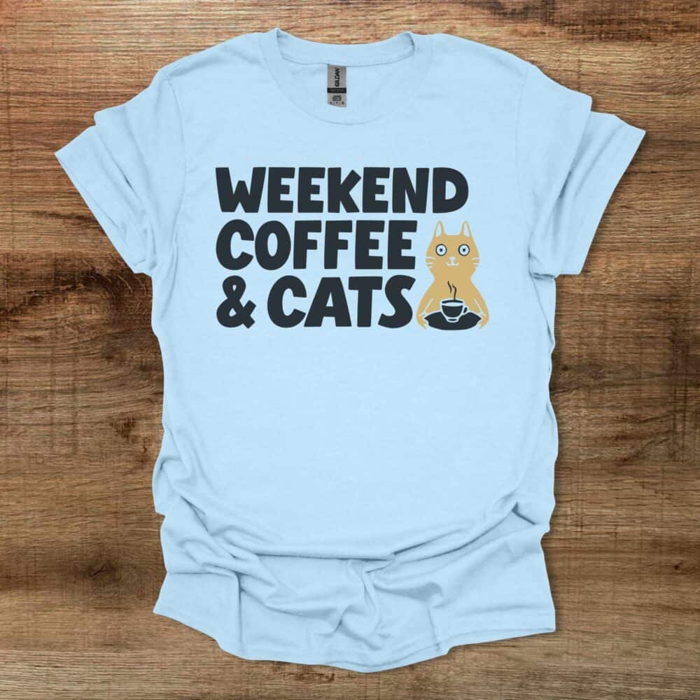 Weekend Coffee Cats Light Blue Weekend Coffee Cats Light Blue