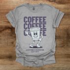 Coffee Everything In Moderation Sport Grey T Shirt Unisex