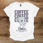 Coffee Everything In Moderation White T Shirt Unisex