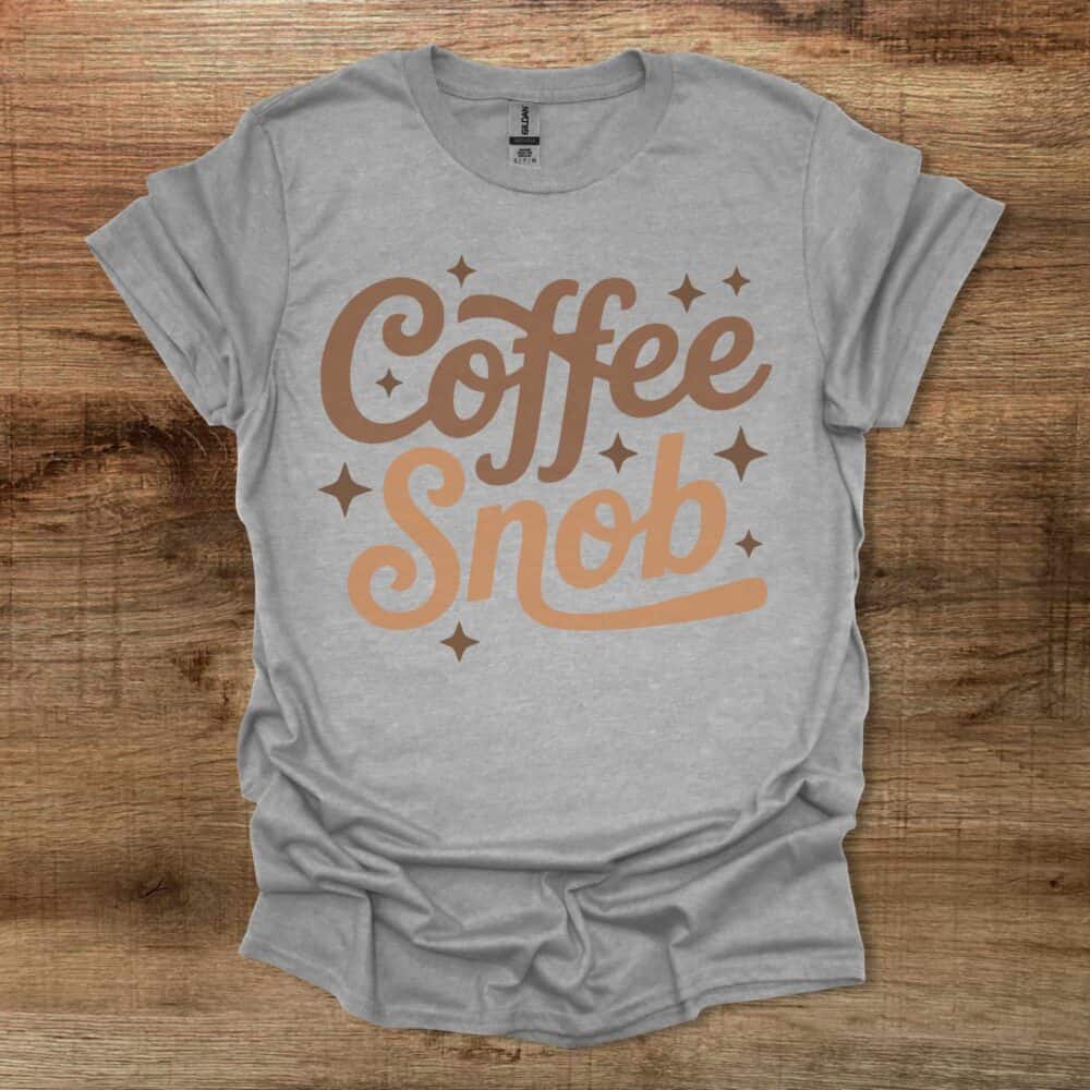 Coffee Snob Sport Grey T-Shirt Unisex Coffee Snob Sport Grey T Shirt Unisex