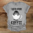 Need More Coffee Halloween Sport Grey T Shirt Unisex