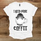 Need More Coffee Halloween White T Shirt Unisex