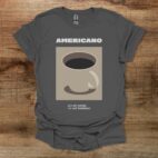 Cafe Americano Charocal T Shirt Unisex