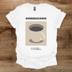 Cafe Americano White T Shirt Unisex