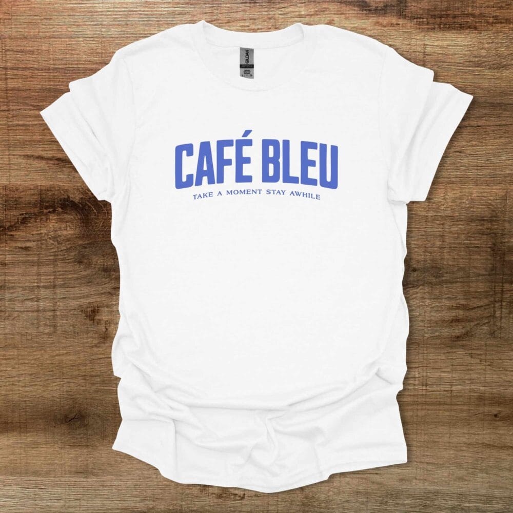 Café Bleu White T Shirt Unisex