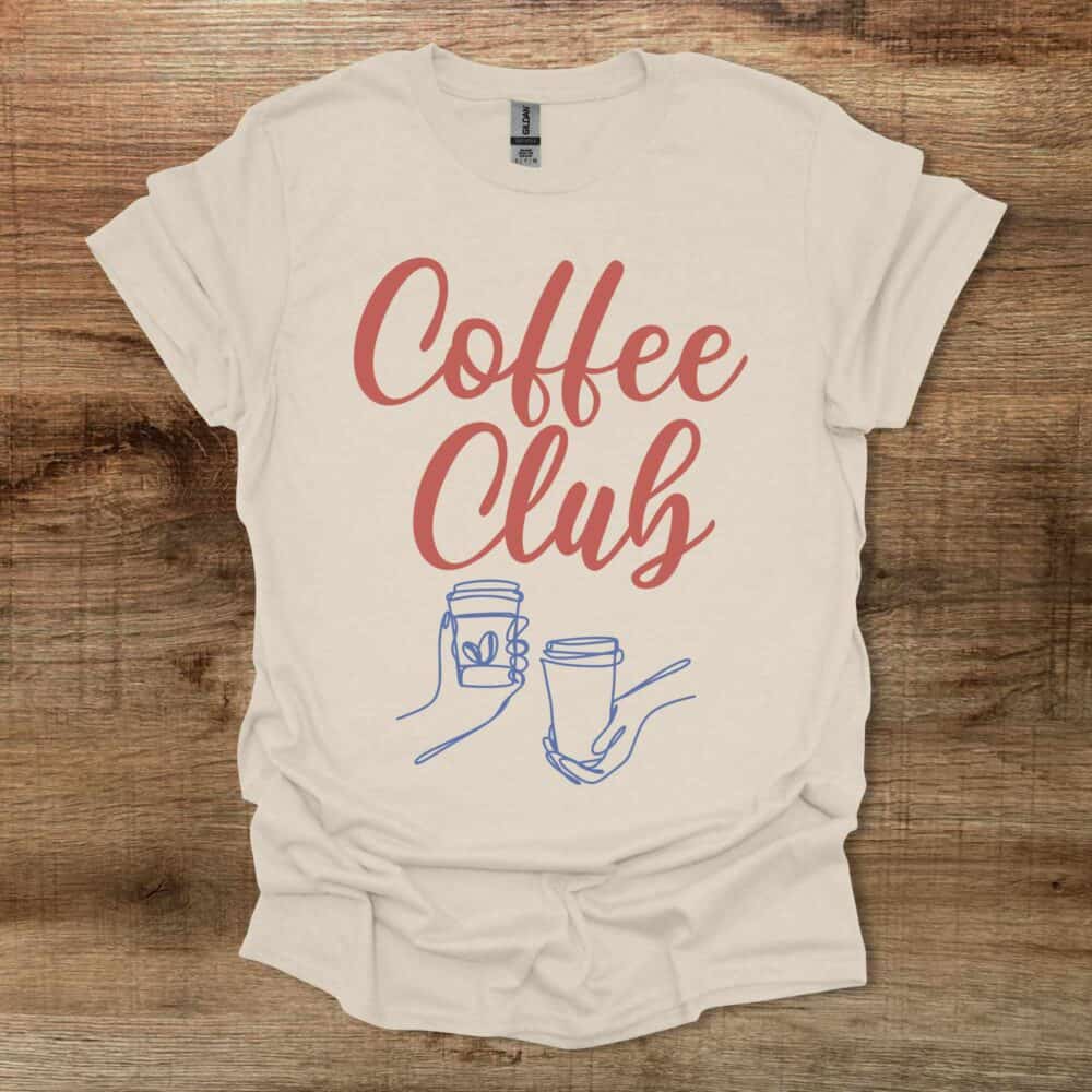 Coffee Club Natural T-Shirt Unisex Coffee Club Natural T Shirt Unisex