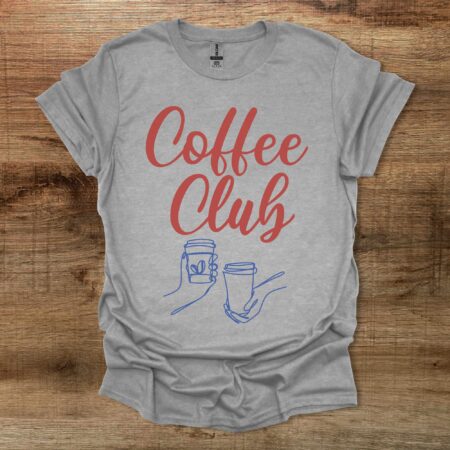 Coffee Club Sport Grey T Shirt Unisex