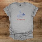 Coffee Is My Happy Place Sport Grey T Shirt Unisex