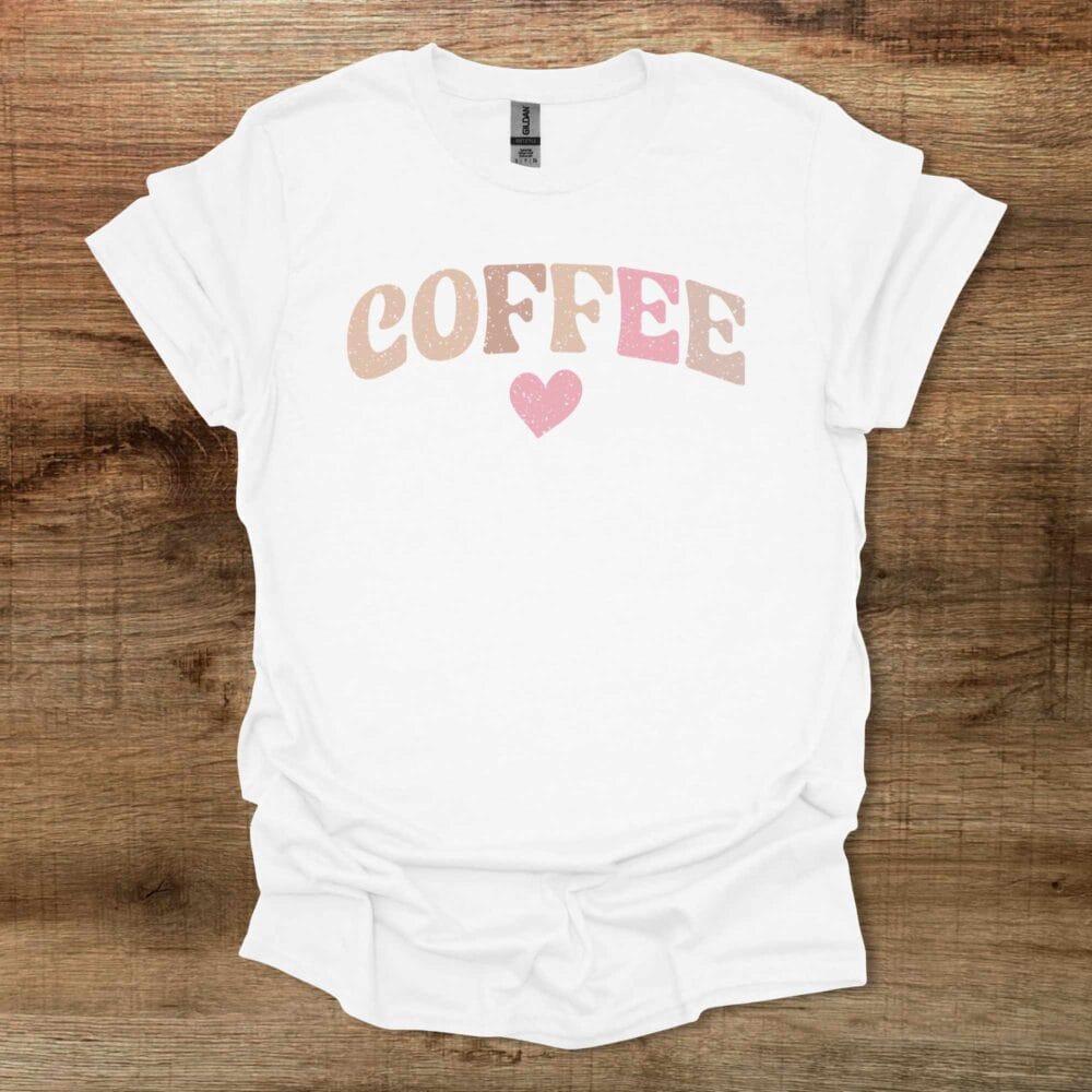 Coffee Love Distressed Vintage Style White T-Shirt Unisex Coffee Love Distressed Vintage Style White T Shirt Unisex