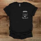 Coffee Therapy Mascot Black T Shirt Unisex