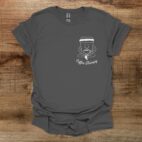 Coffee Therapy Mascot Charocal T Shirt Unisex
