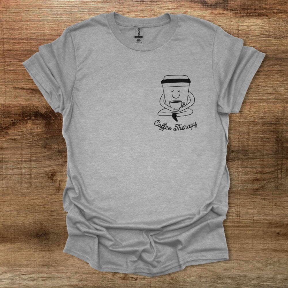 Coffee Therapy Mascot Sport Grey T-Shirt Unisex Coffee Therapy Mascot Sport Grey T Shirt Unisex