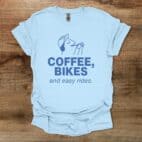 Coffee and Bikes Easy Rides Light Blue
