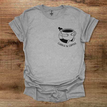 Cuddle and Coffee Sport Grey T Shirt Unisex