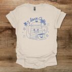 I Love Coffee Funny Mascots Natural T Shirt Unisex