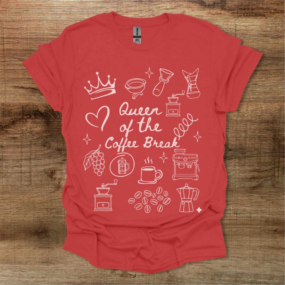 Queen of the Coffee Break Red