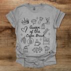 Queen of the Coffee Break Sport Grey T Shirt Unisex
