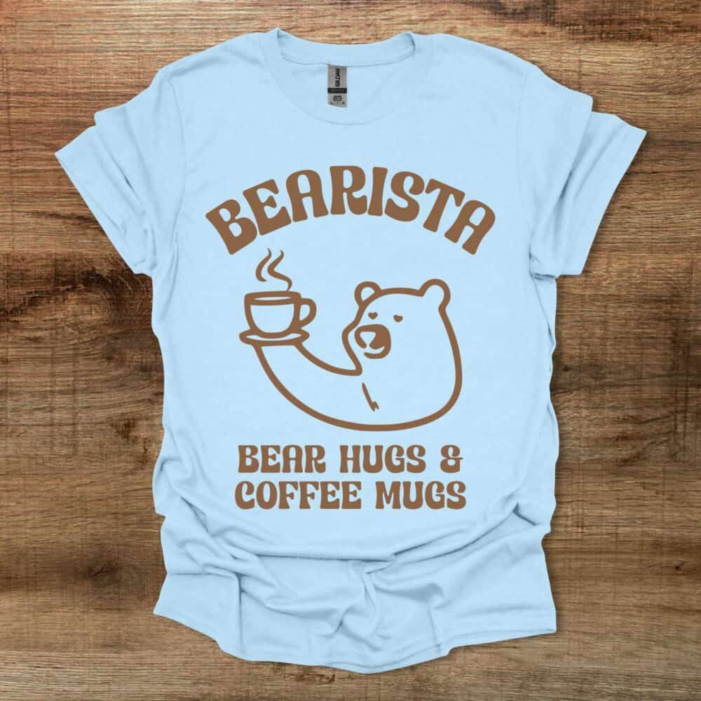Bearista Bear Hugs & Coffee Mugs Light Blue Bearista Bear Hugs & Coffee Mugs Light Blue
