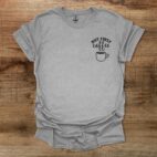 But First Coffee Pocket Design Sport Grey T Shirt Unisex