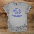 Caffeine Makes Me Less Reptilian Sport Grey T Shirt Unisex