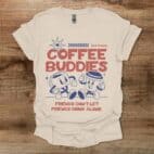 Coffee Buddies Mascot Natural T Shirt Unisex