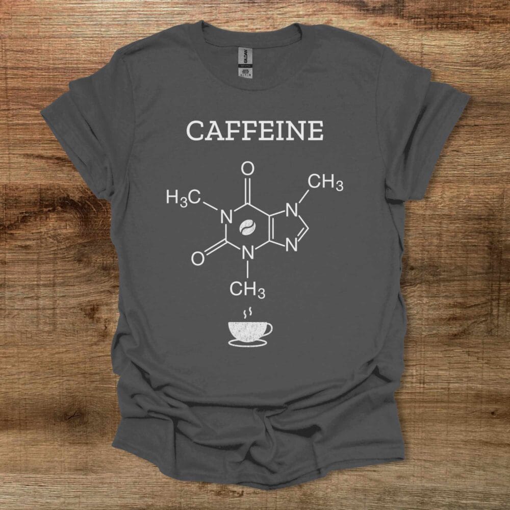 Coffee Caffeine Molecule Charocal T-Shirt Unisex Coffee Caffeine Molecule Charocal T Shirt Unisex