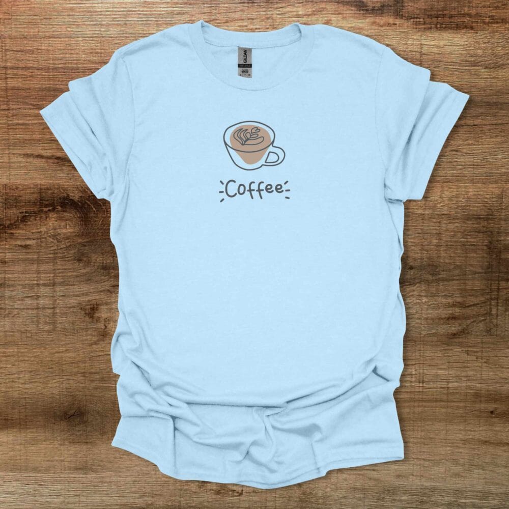 Coffee Small Centered Light Blue Coffee Small Centered Light Blue