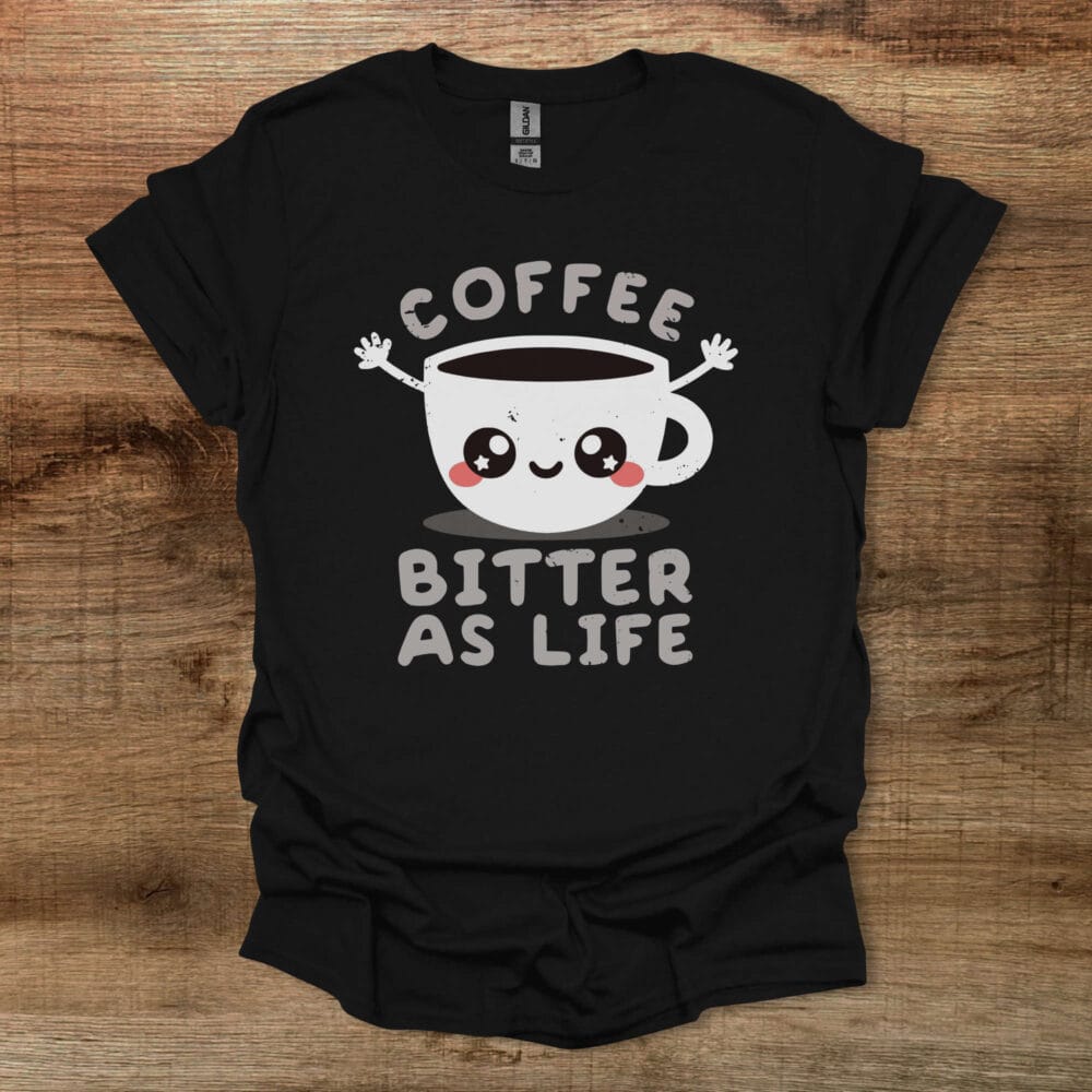 Coffee bitter as life Black T-Shirt Unisex Coffee bitter as life Black T Shirt Unisex