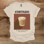 Cortado Coffee Natural T Shirt Unisex