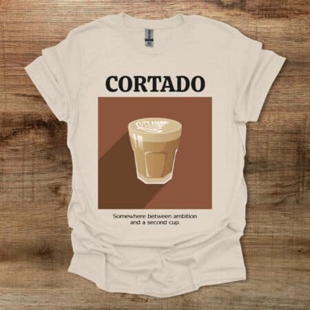 Cortado Coffee Natural T Shirt Unisex