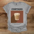 Cortado Coffee Sport Grey T Shirt Unisex