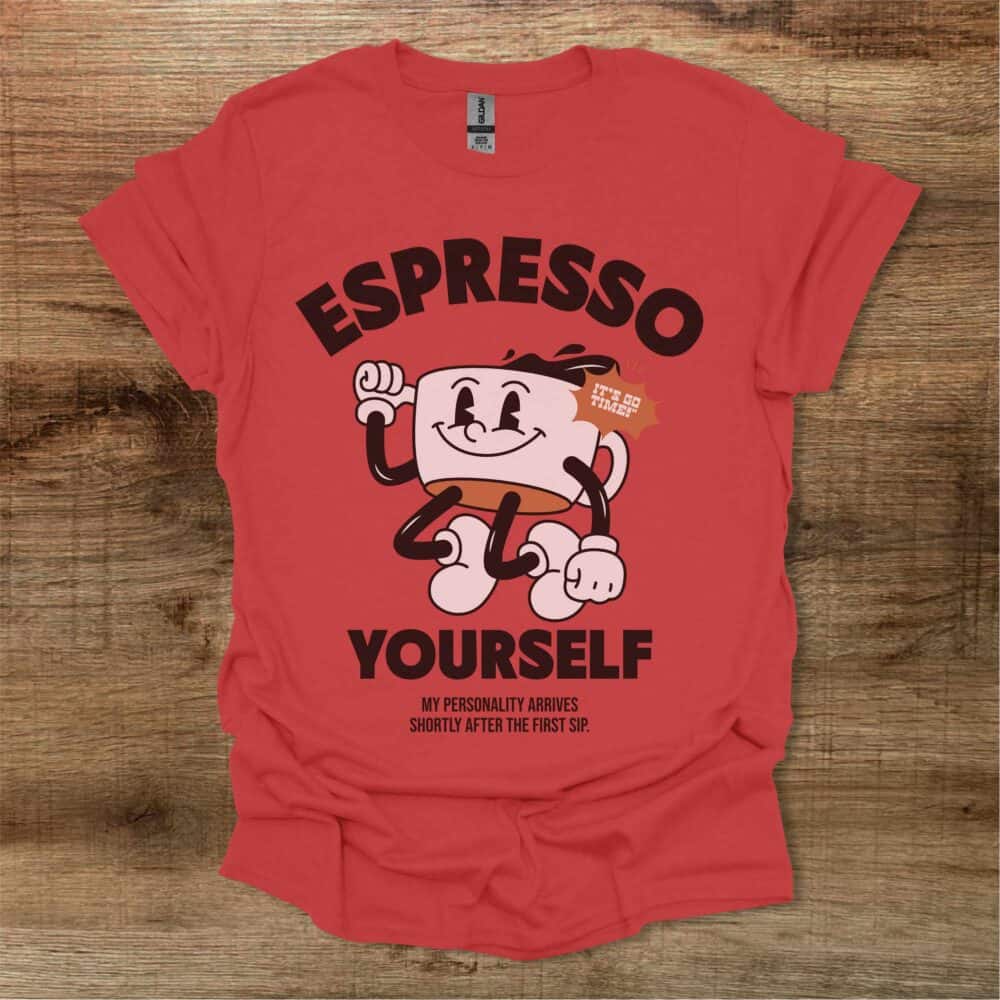 Espresso Yourself Mascot Red Espresso Yourself Mascot Red