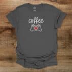 I love coffee Charocal T Shirt Unisex