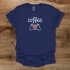 I love coffee Navy T Shirt Unisex