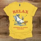 Relax Nothing is Under Control Iced Coffee Goose Daisy