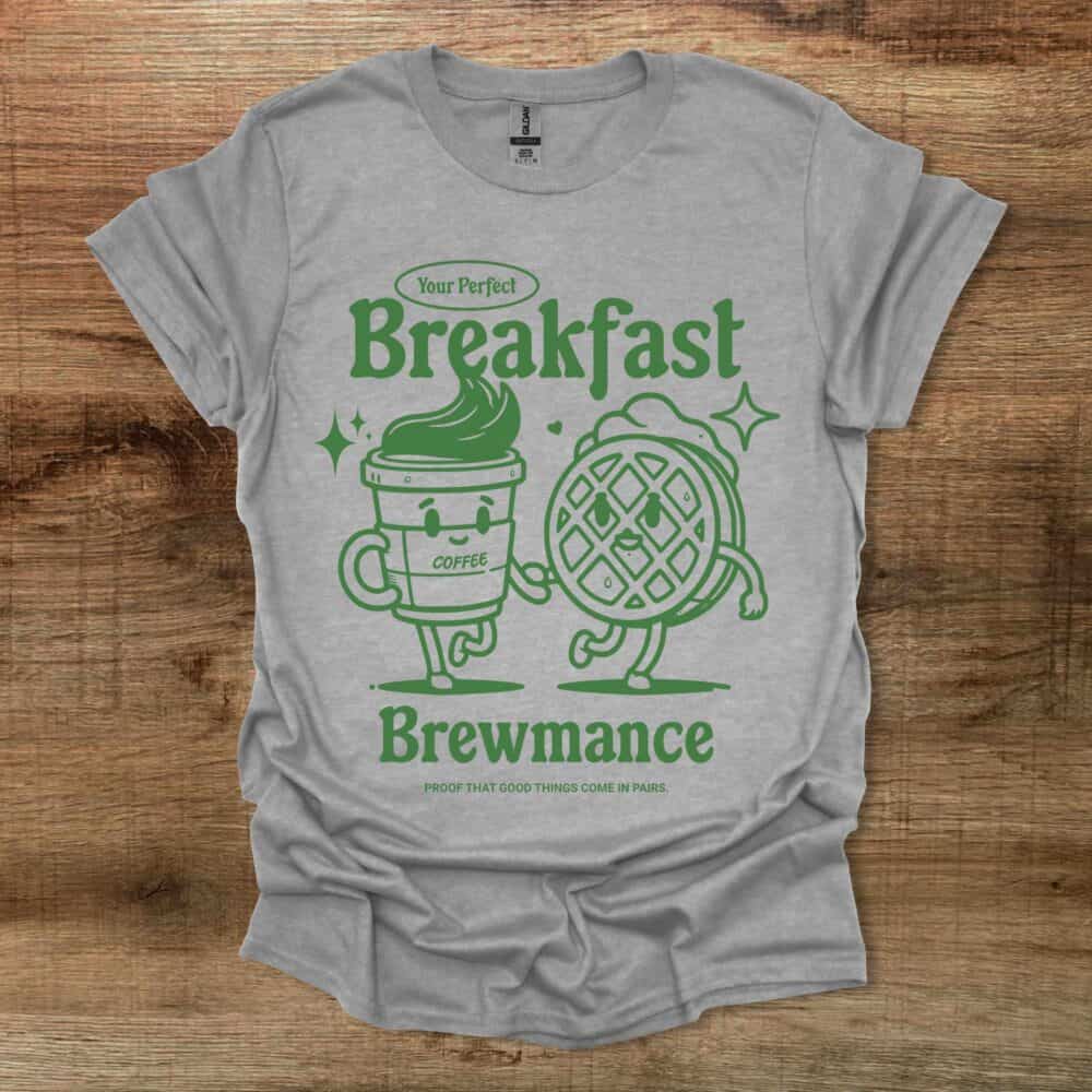 Your Perfect Breakfast Brewmance Sport Grey T-Shirt Unisex Your Perfect Breakfast Brewmance Sport Grey T Shirt Unisex