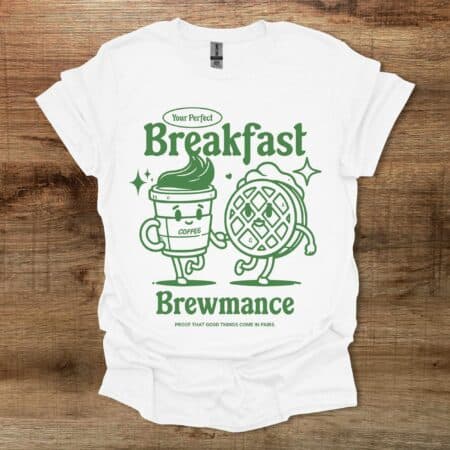 Your Perfect Breakfast Brewmance White T Shirt Unisex
