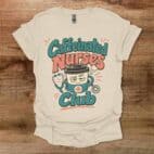 Caffeinated Nurses Club Halftone Natural T Shirt Unisex