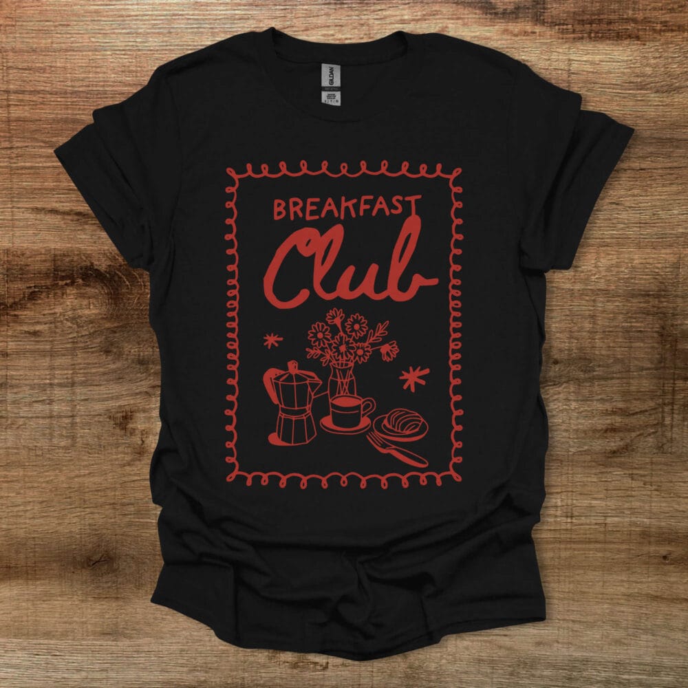 Breakfast Club Black T-Shirt Unisex Breakfast Club Black T Shirt Unisex