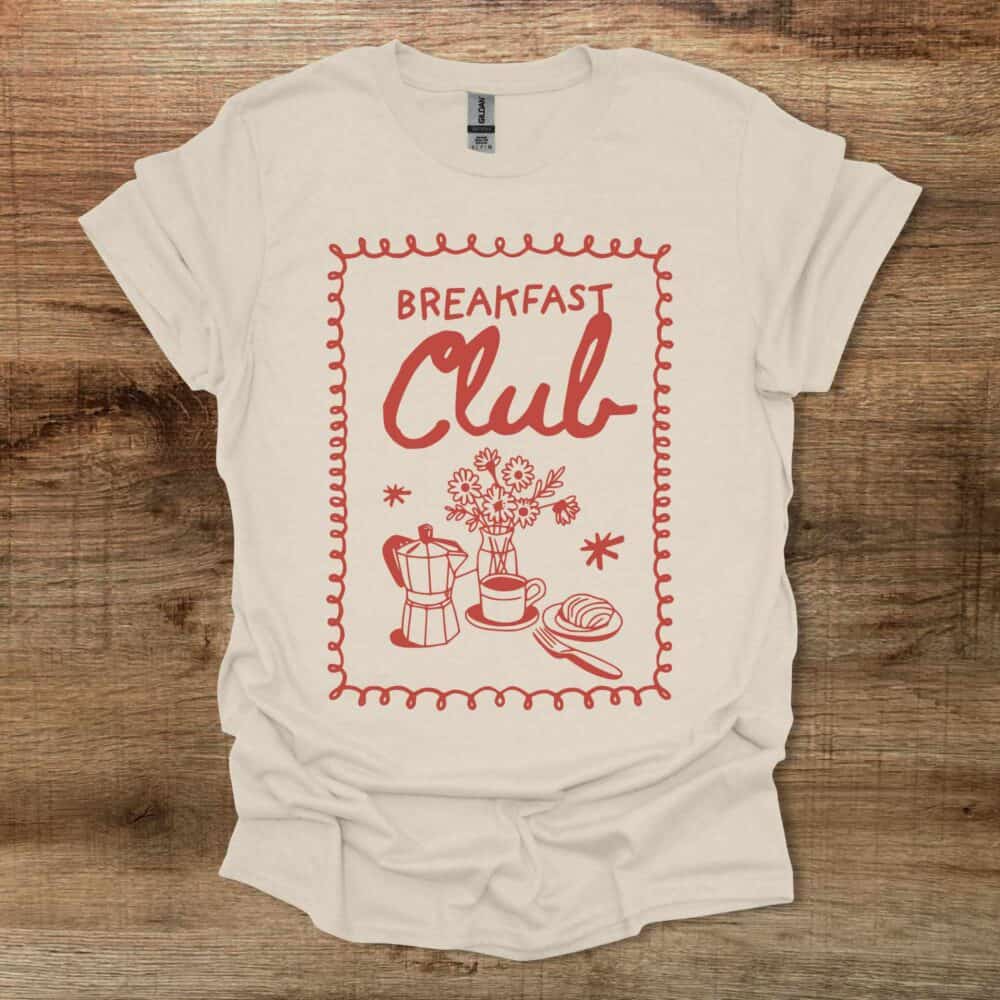 Breakfast Club Natural T-Shirt Unisex Breakfast Club Natural T Shirt Unisex