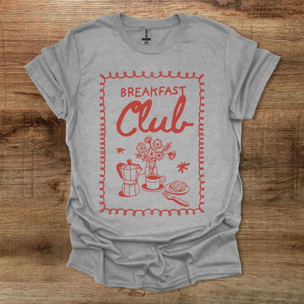 Breakfast Club Sport Grey T-Shirt Unisex Breakfast Club Sport Grey T Shirt Unisex