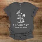 Breakfast Coffee Charocal T Shirt Unisex