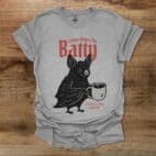 Coffee Makes Me Batty Sport Grey T Shirt Unisex