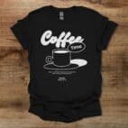 Coffee Time Black T Shirt Unisex
