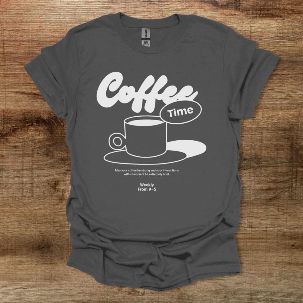 Coffee Time Charocal T-Shirt Unisex Coffee Time Charocal T Shirt Unisex