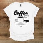 Coffee Time White T Shirt Unisex