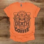 Death By Coffee Halloween Orange