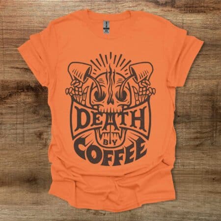 Death By Coffee Halloween Orange
