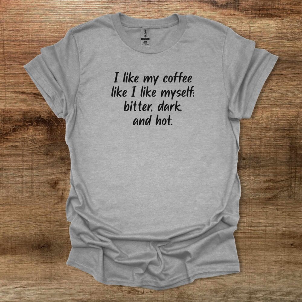 I Like My Coffee Sport Grey T-Shirt Unisex I Like My Coffee Sport Grey T Shirt Unisex